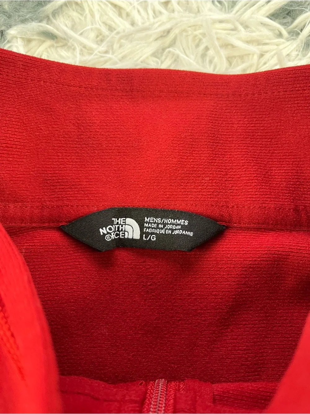 The North Face Men’s Coca Cola Logo Real Magic 1/4 Zip Sweatshirt Long Sleeve L
